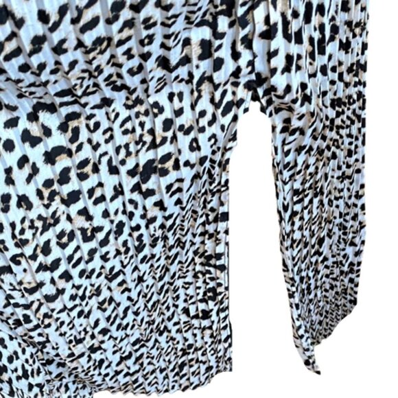 Banana Republic animal cheetah print maxi pleated shift tank dress - Picture 10 of 16